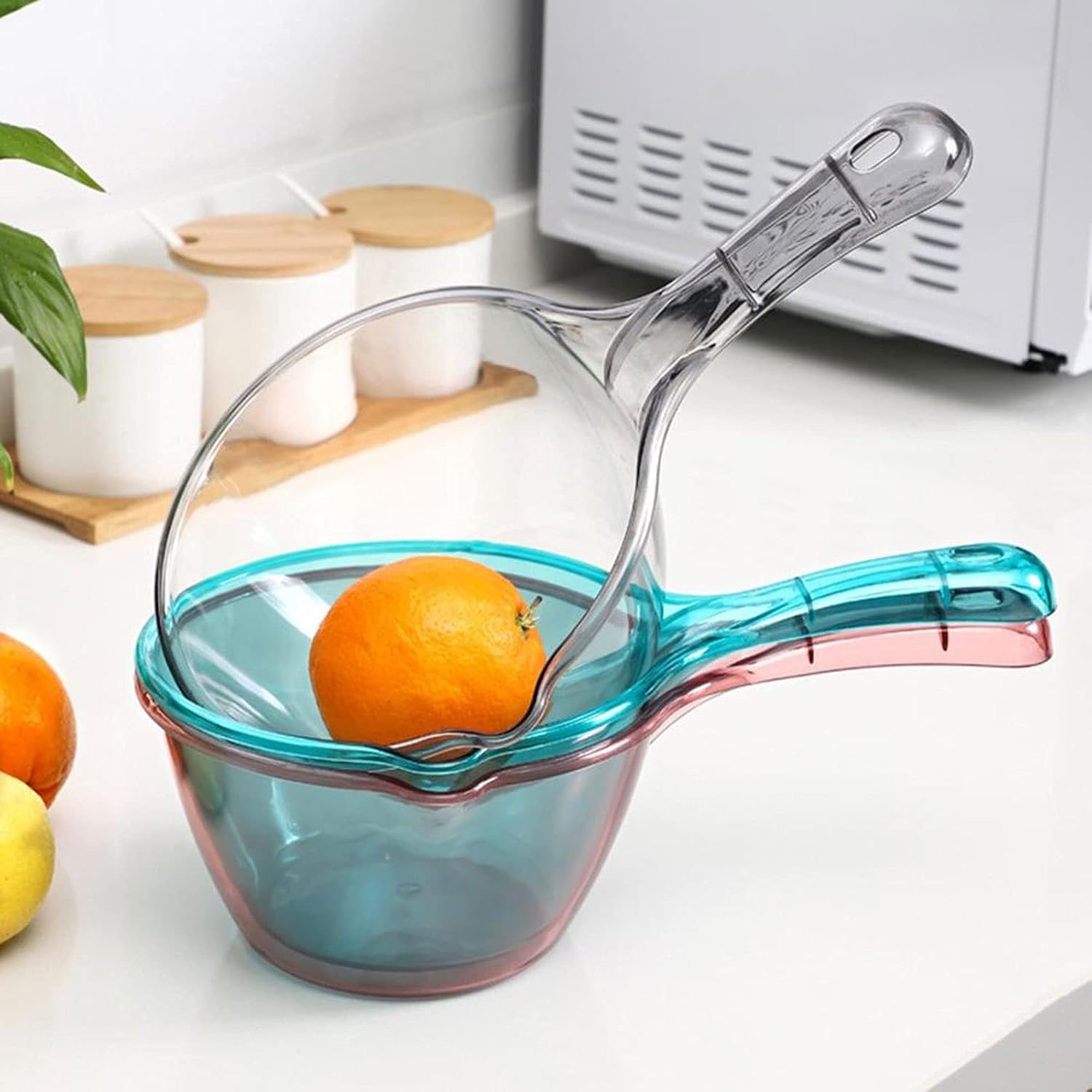 NPQPNAFC Thickened Anti-Skip Water Scoop with Handle