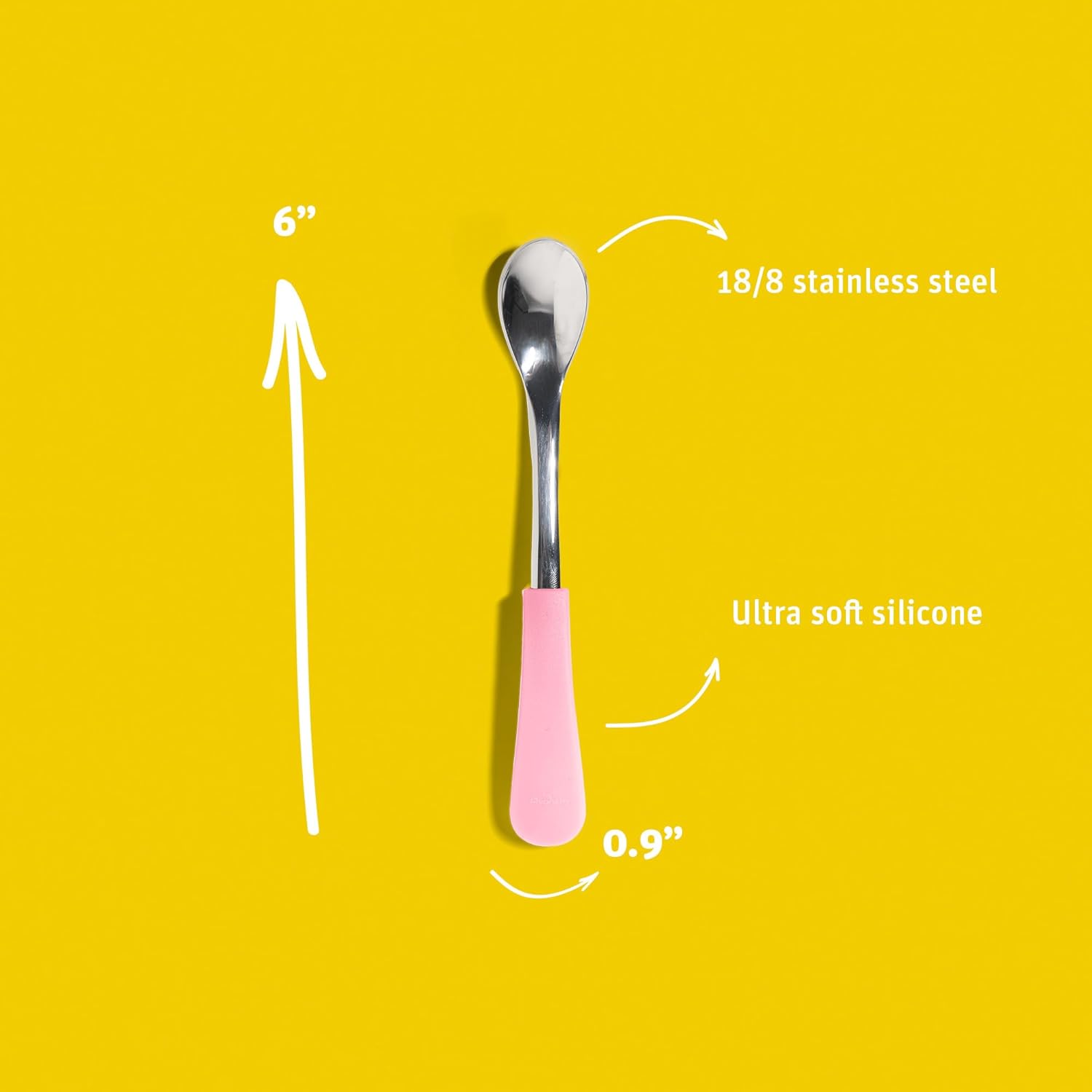 Avanchy Baby Feeding Set with Silicone and Stainless Steel Spoons