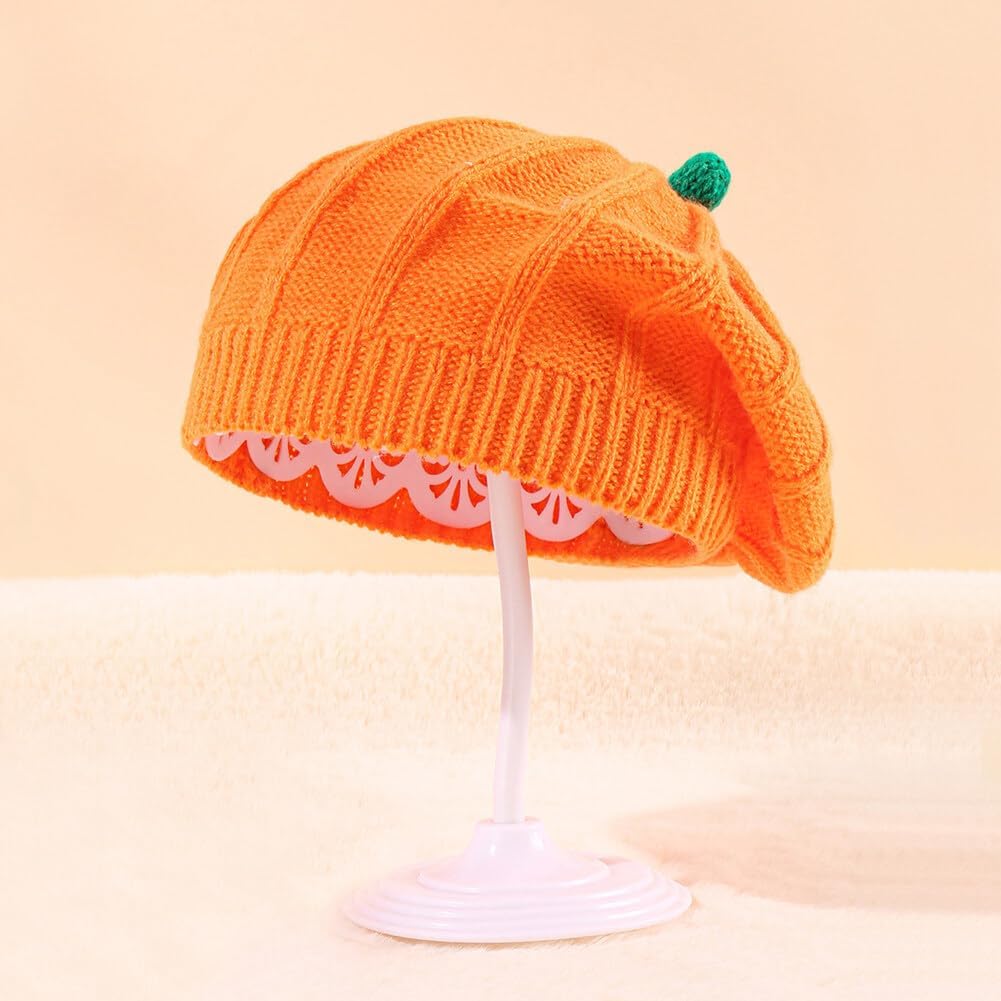 Perfect Halloween pumpkin Beret for Kids