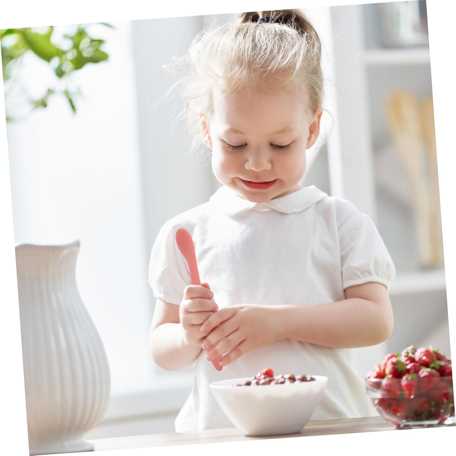 4-Piece Silicone Spoons Trainer Set for Kids