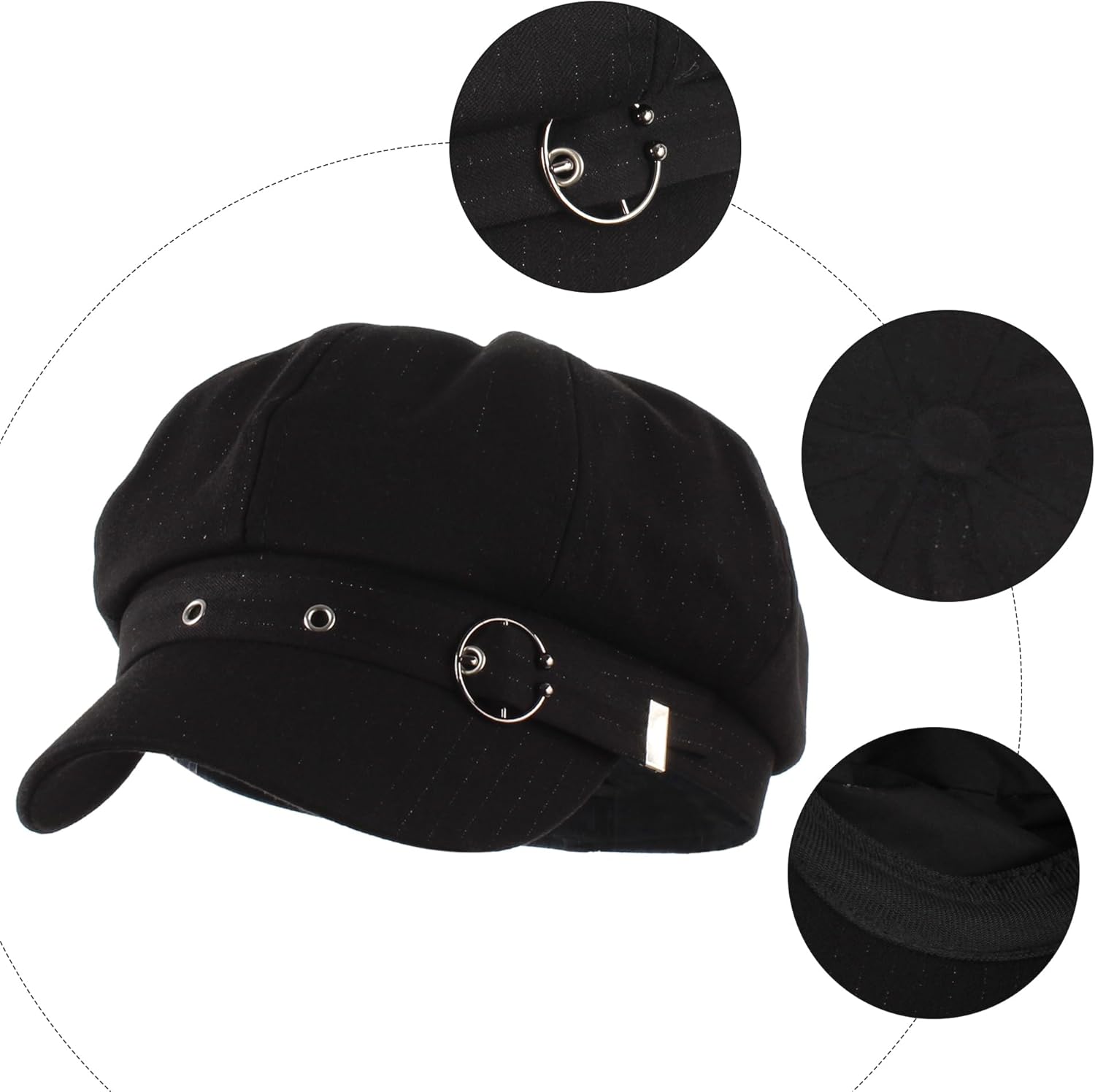 Hoce Womens Vintage Newsboy Cap Beret