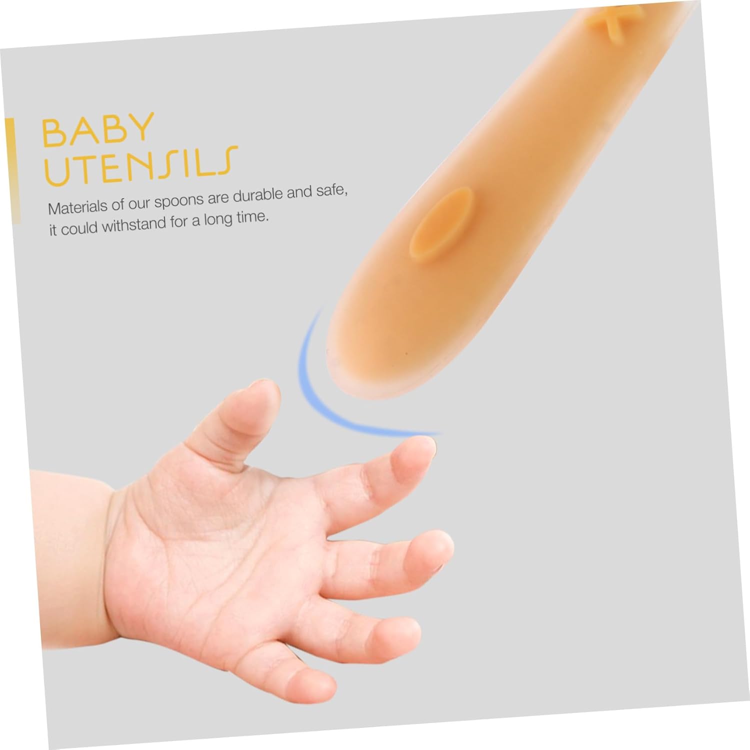 FAVOMOTO Kids Silicone Training Spoons