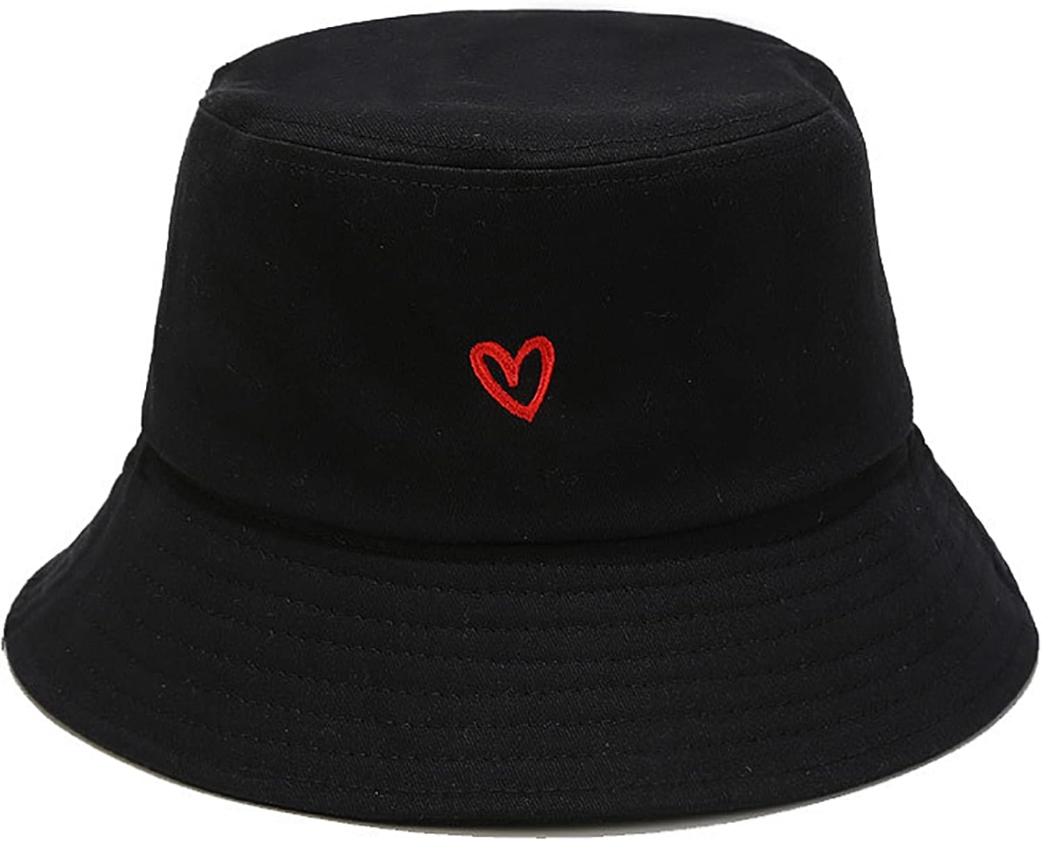 Lightweight Cotton Bucket Hat for Women Girls Modern embroidery Fisherman