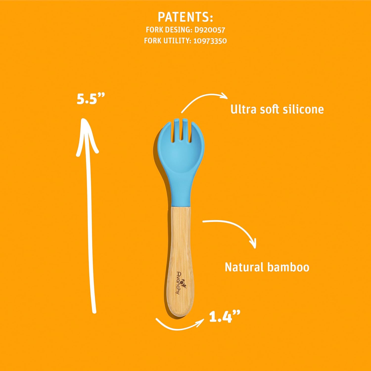 Avanchy Baby Fork Set for Self-Feeding