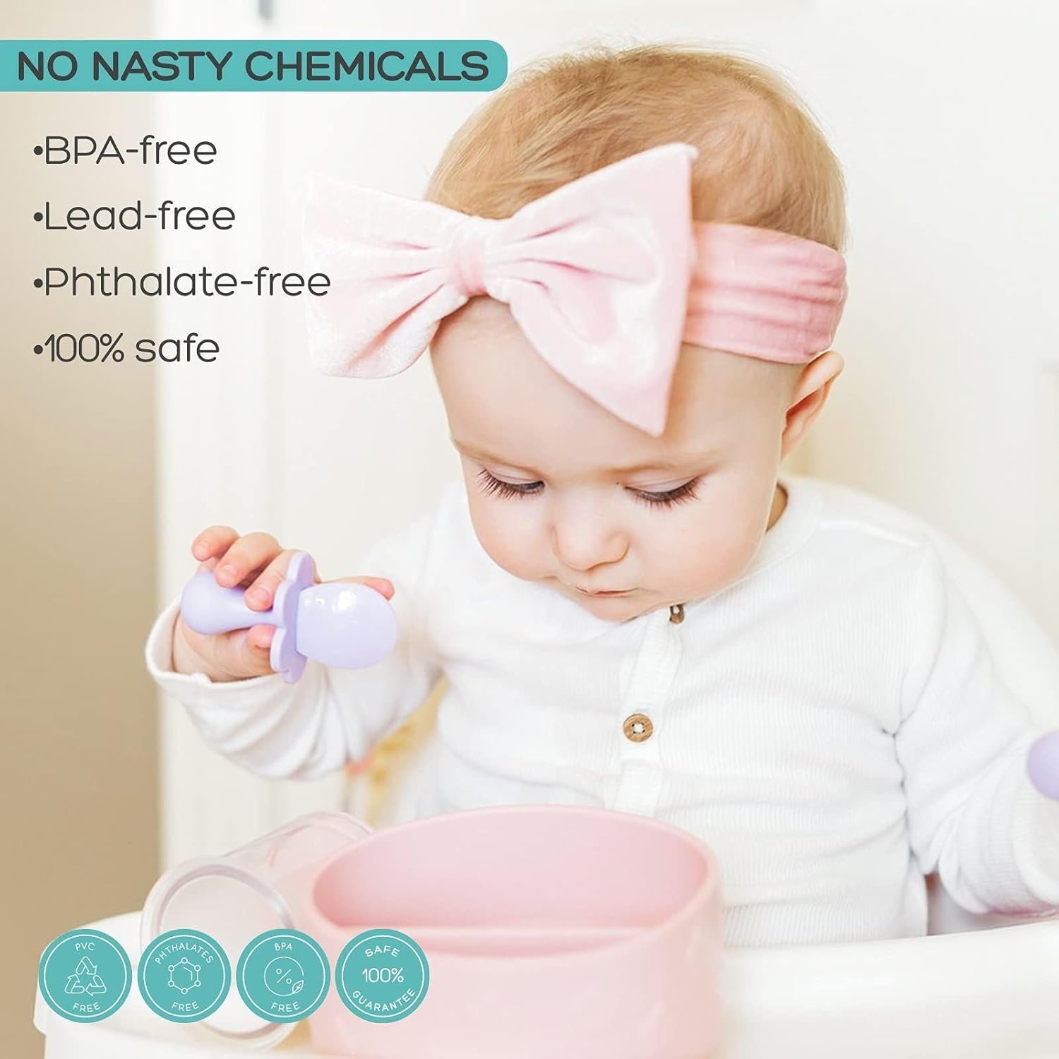 Grabease Toddler Baby Feeding Utensils Set - 1 Set for Mealtimes