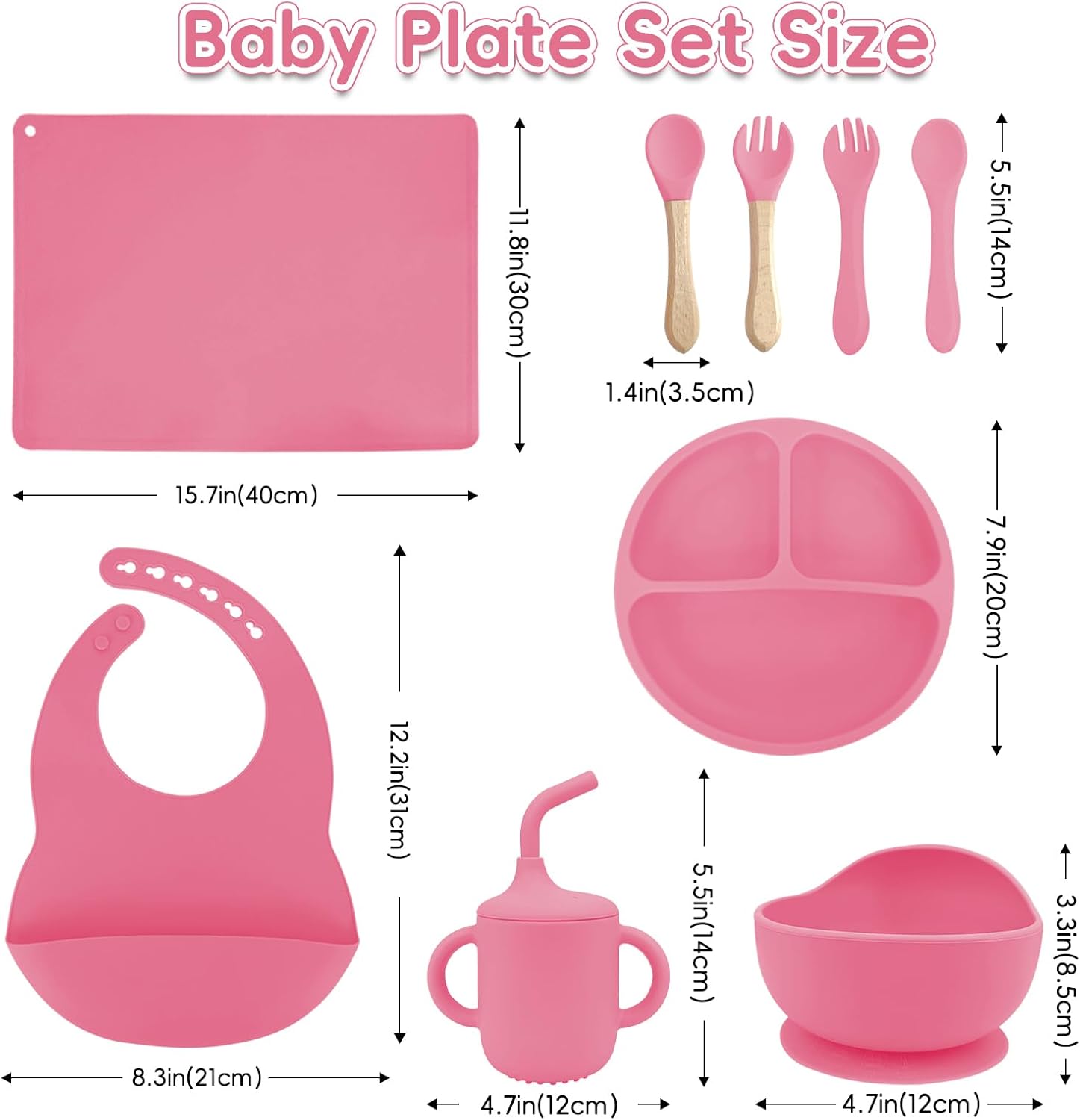 Arcasa Silicone Baby Feeding Set