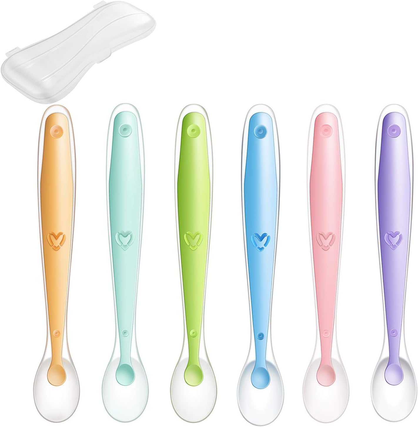 PandaEar Baby Silicone Soft Spoons Safe and Painless for Infants