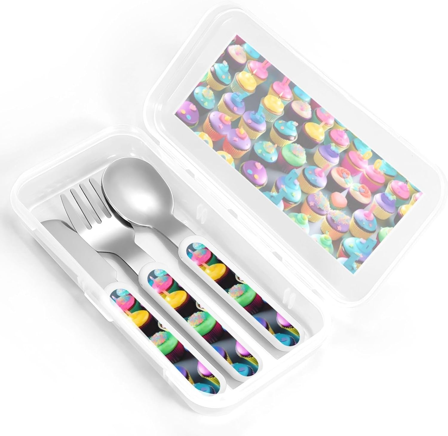 Colorful Cupcake Party Flatware Set