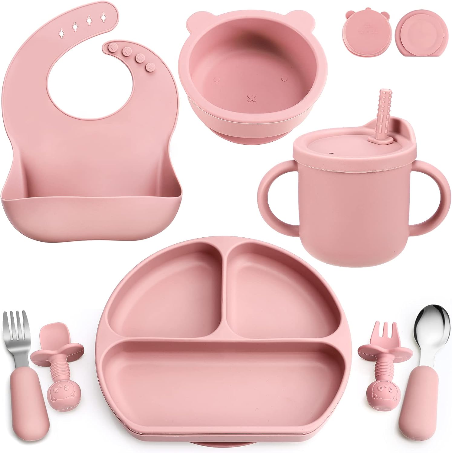 EAIETC Silicone Baby Feeding Set with Suction Bowl for 6 Months