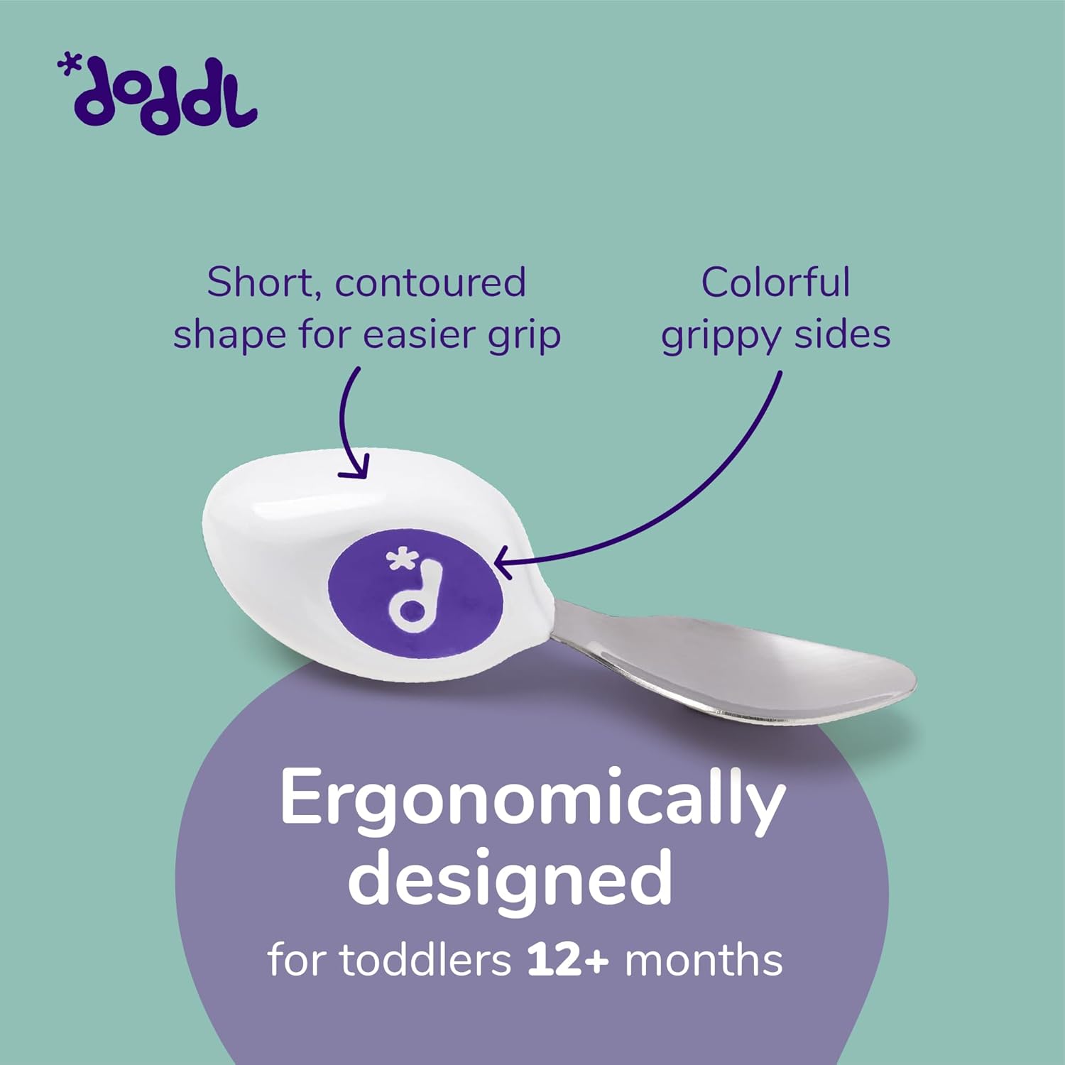 Ergonomic Toddler Utensils Set
