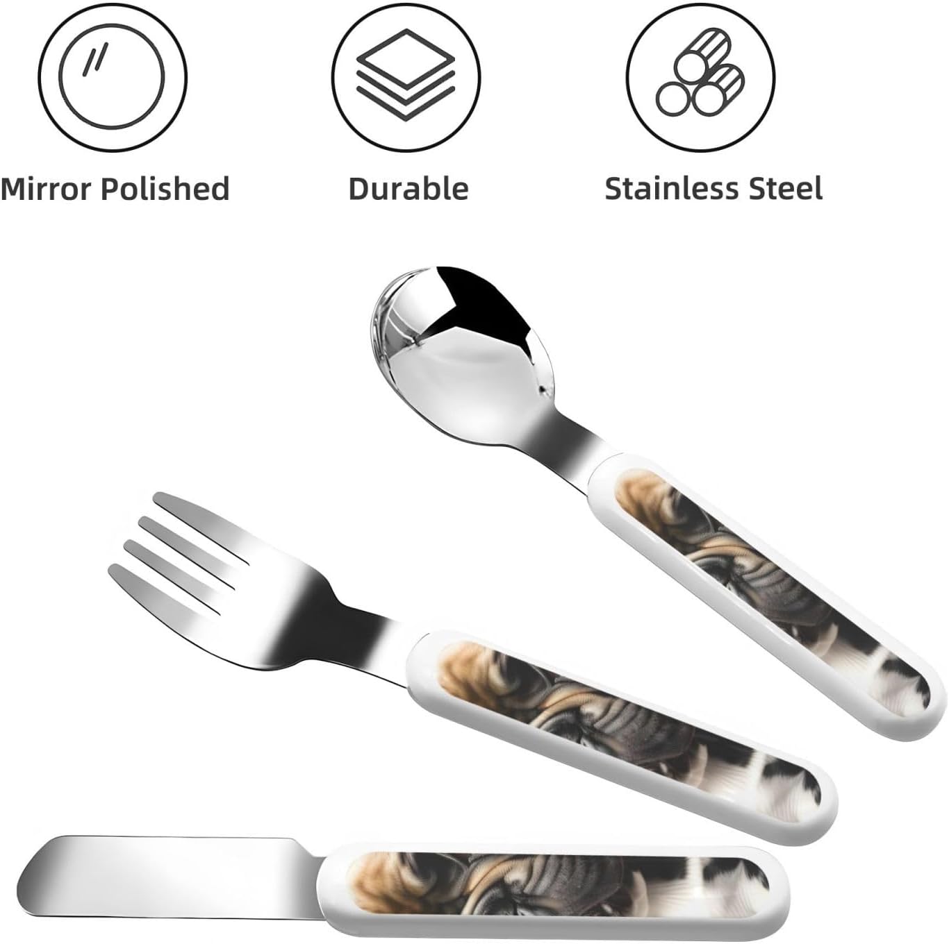 Sturdy Flatware Set with Travel Case for Formal Events