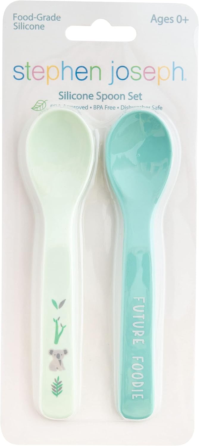 Strong Start silicone baby spoons
