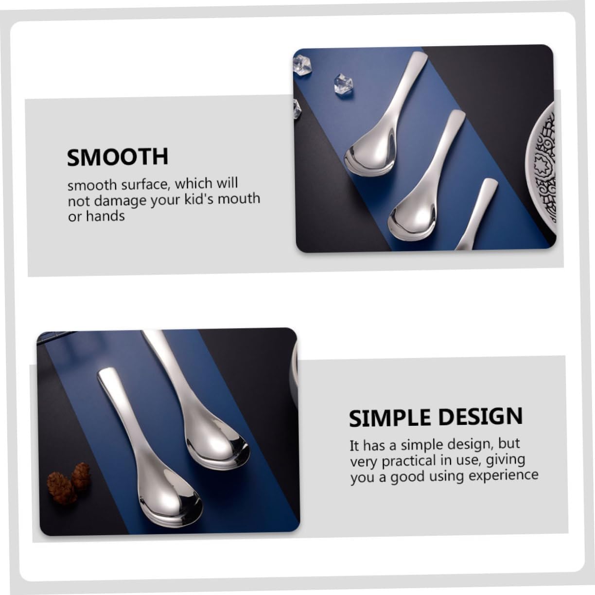 Stainless Steel Rice Spoons for Kids