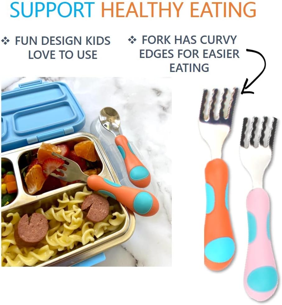 Toddler Stainless Steel Cutlery Set with Travel Case
