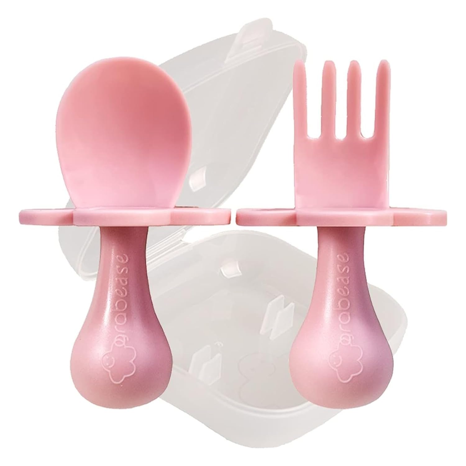 Grabease Toddler Utensils BPA-Free Blush Set