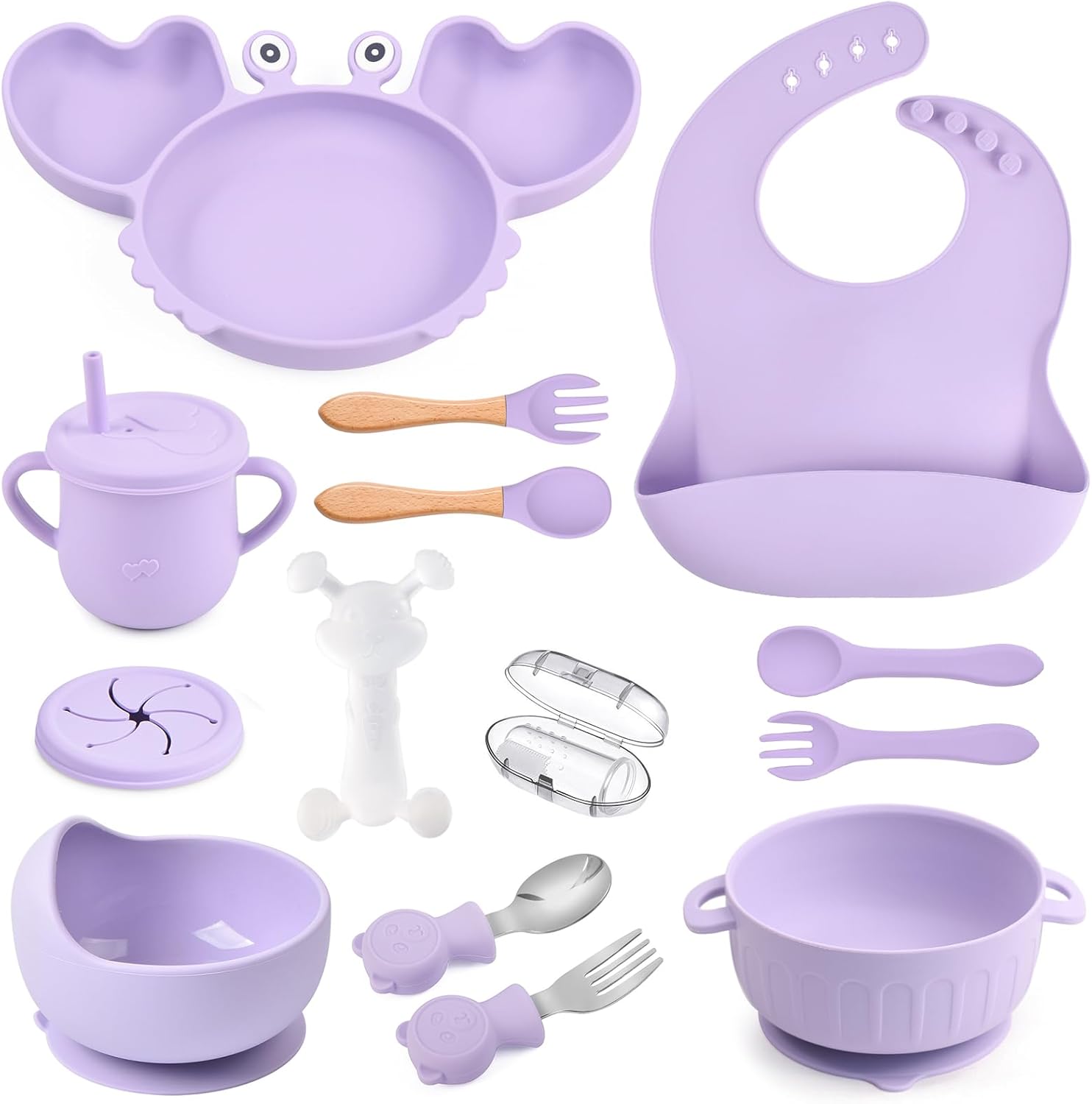 Perfect Silicone Baby Feeding Set 15PCS