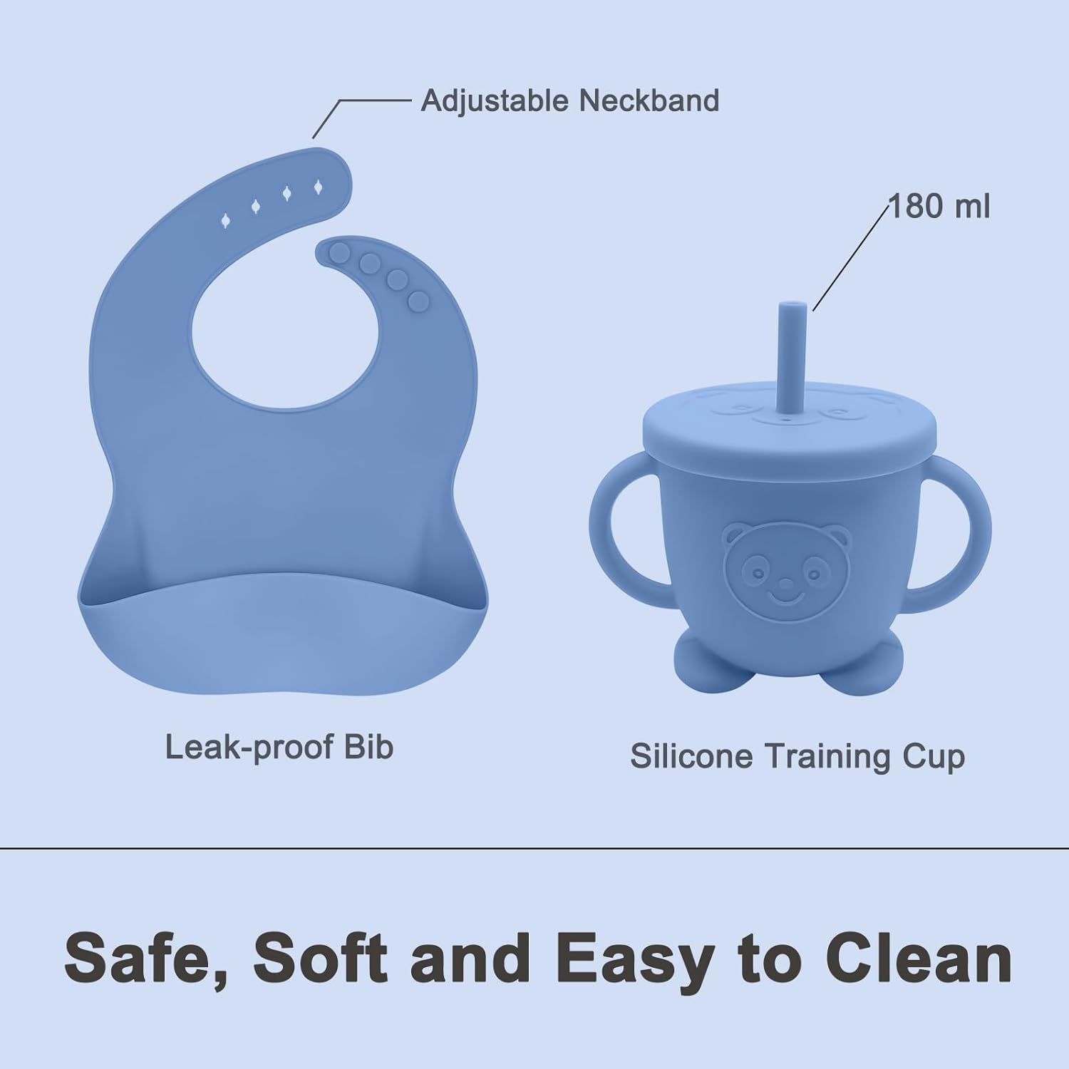 Munlinder Silicone Baby Feeding Set Perfect for Transitioning to Solid Food