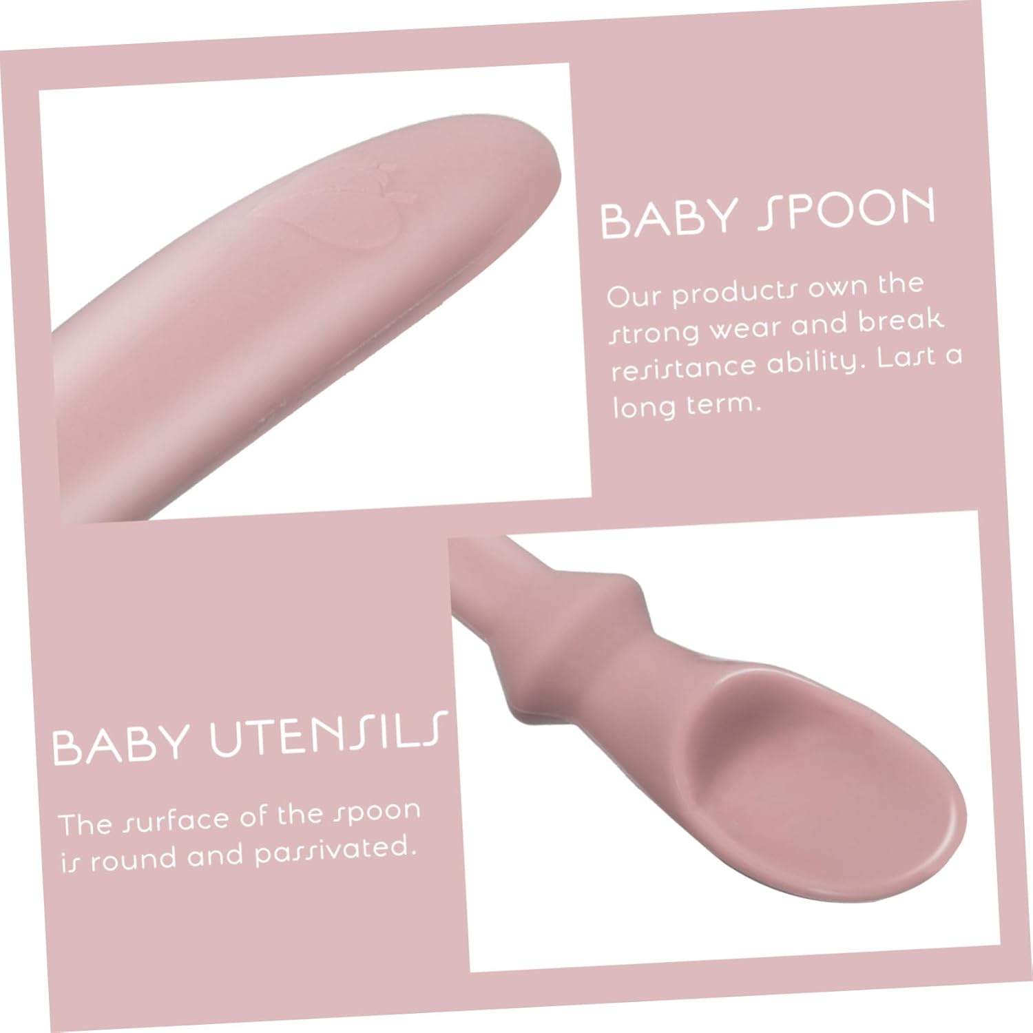 Toyandona 1-Piece Silicone Training Spoon for Infants