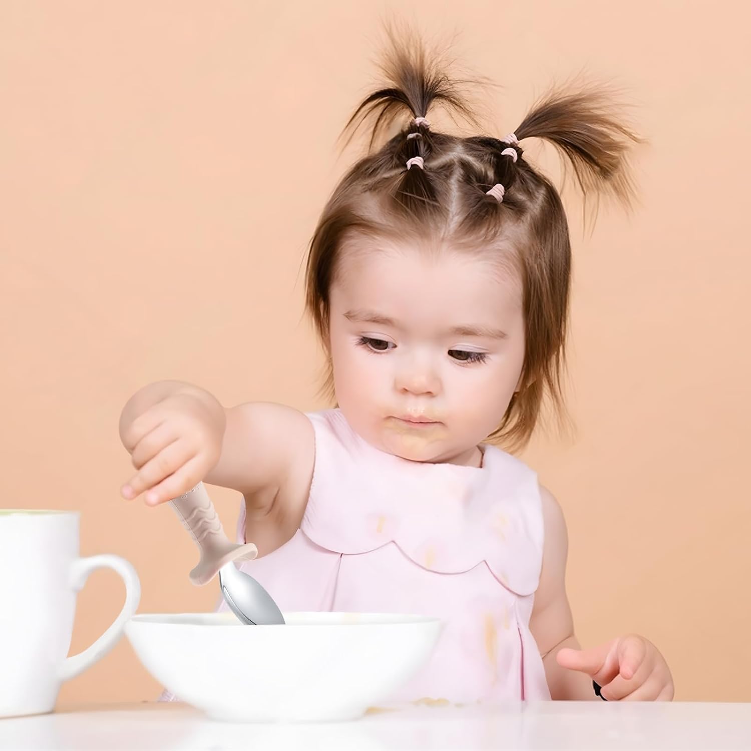 Panda Ear Anti-Choke Toddler Flatware Set