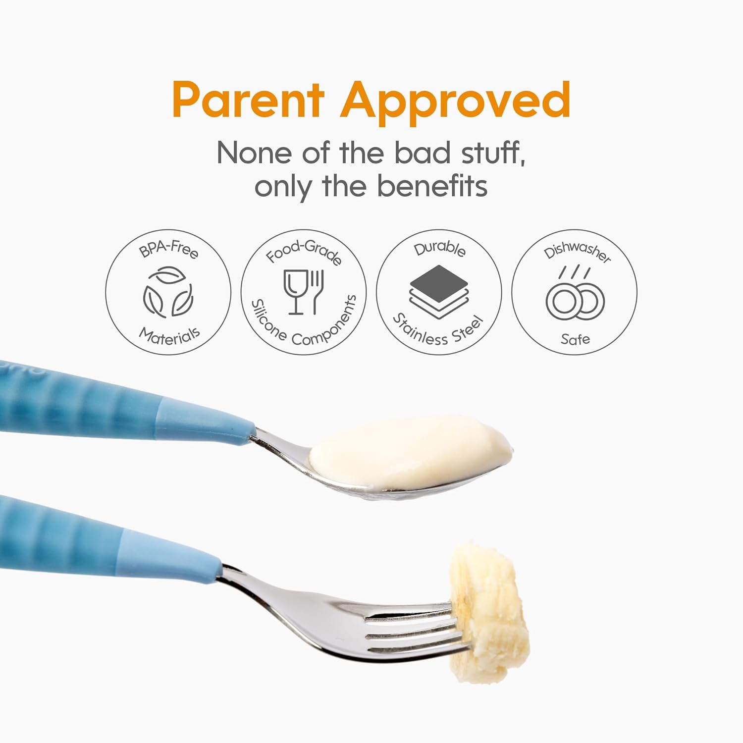 NumNum Toddler Cutlery Set 3-Pack Green