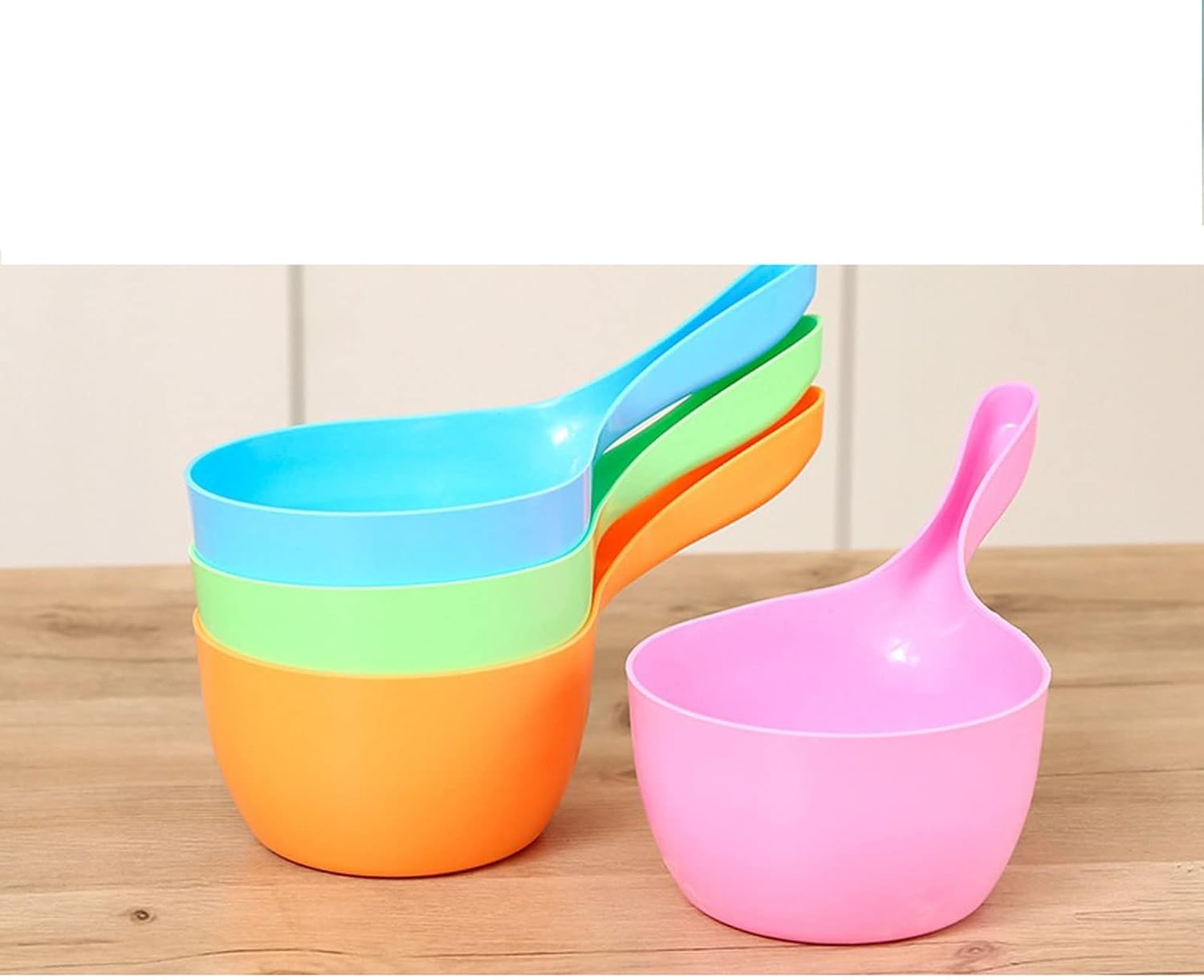 Thickened Plastic Water Ladle Spoon Pink