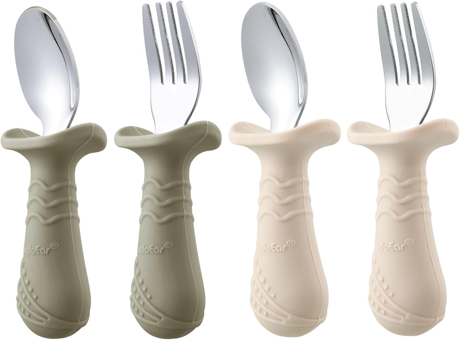 Panda Ear Anti-Choke Toddler Flatware Set