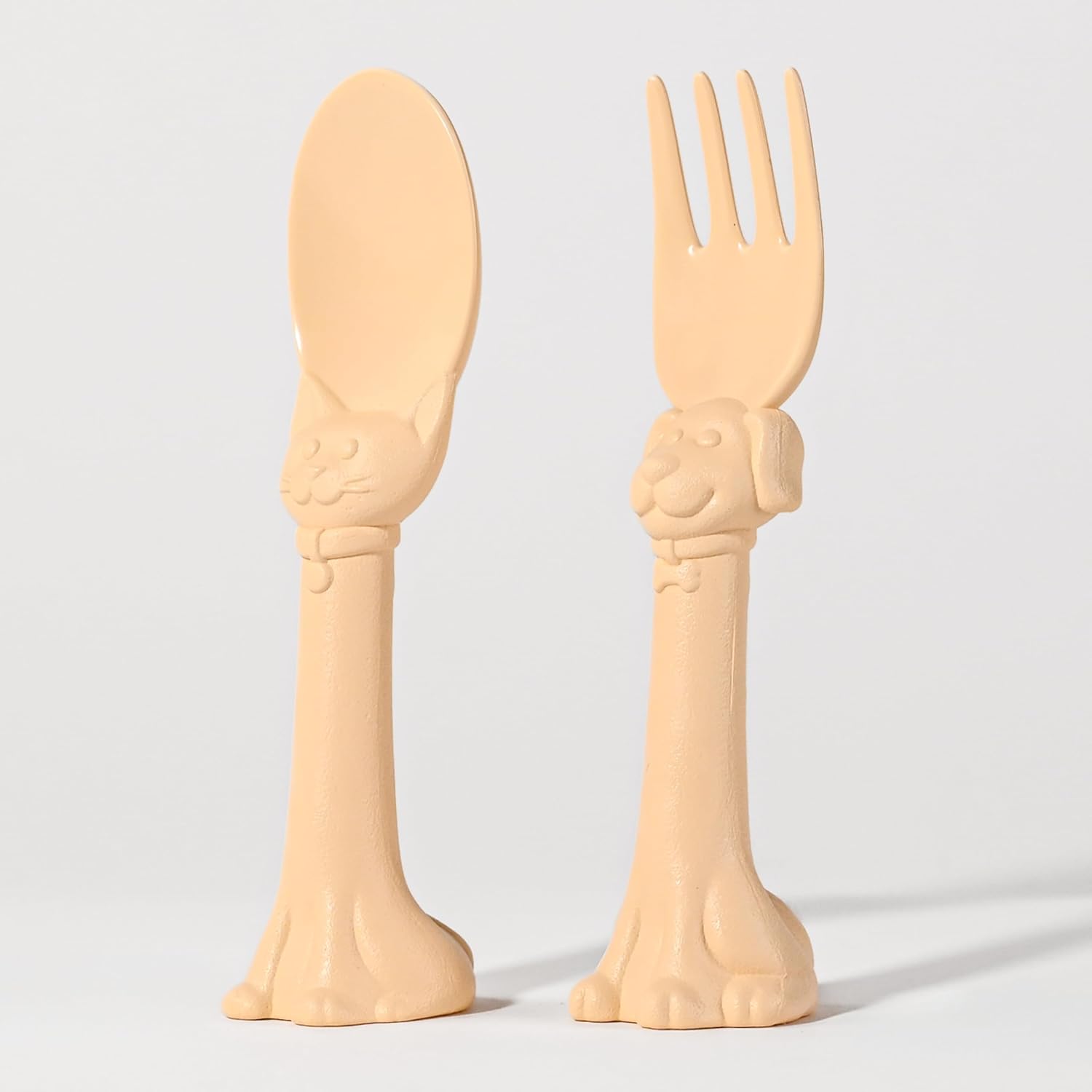 Spoon La La Toddler Utensils Set 3D Design Self-Standing for Kids