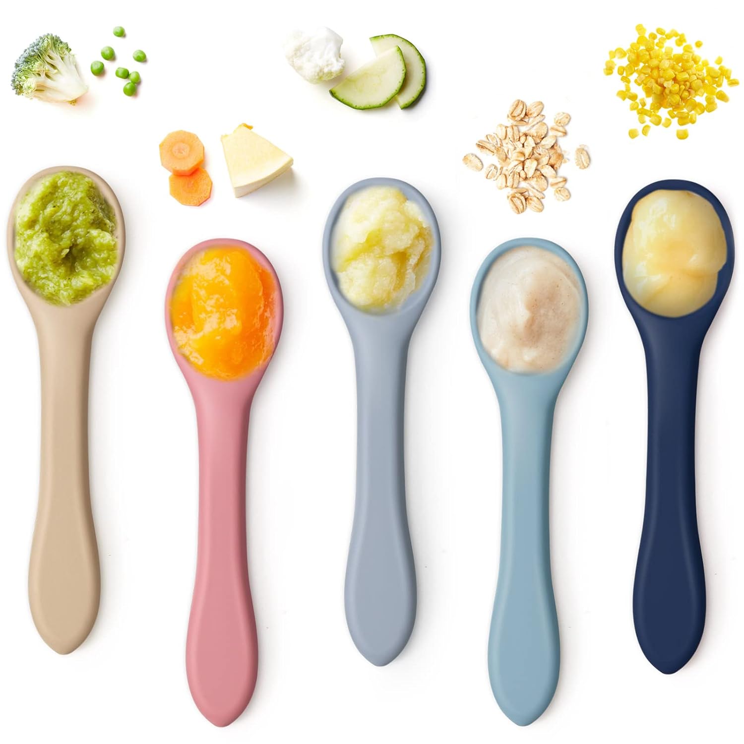 Aedida 5-Piece Baby Spoons