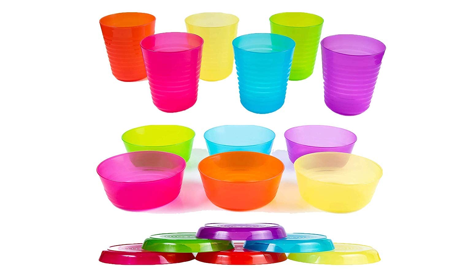 Cuddly Hippo Multi Color Plastic Dinnerware Set