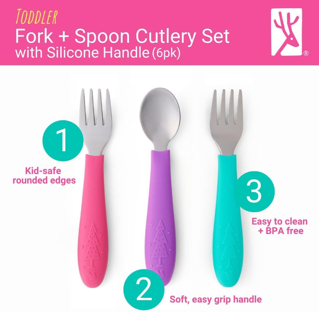 Elk and Friends Kids Silverware Set