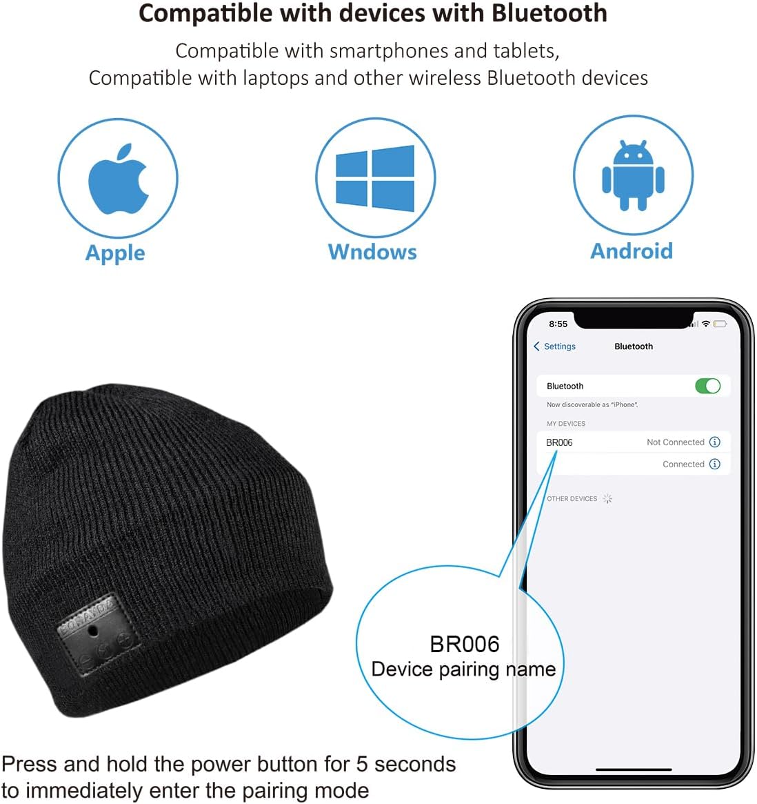 Premium Bluetooth Beanie for Perfect Sound - Perfect Gift for Tech Lovers