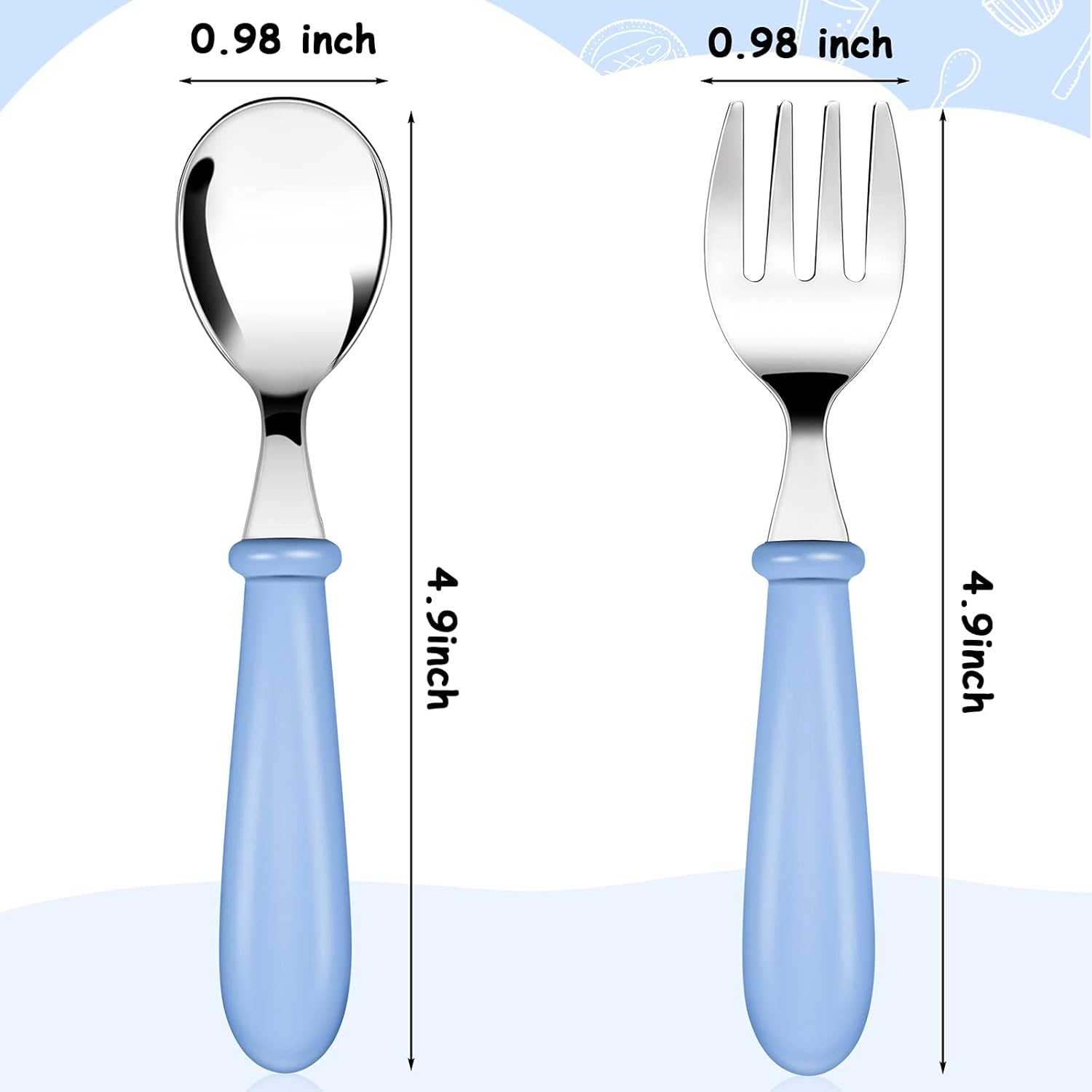 Honeydak Toddler Utensils Set