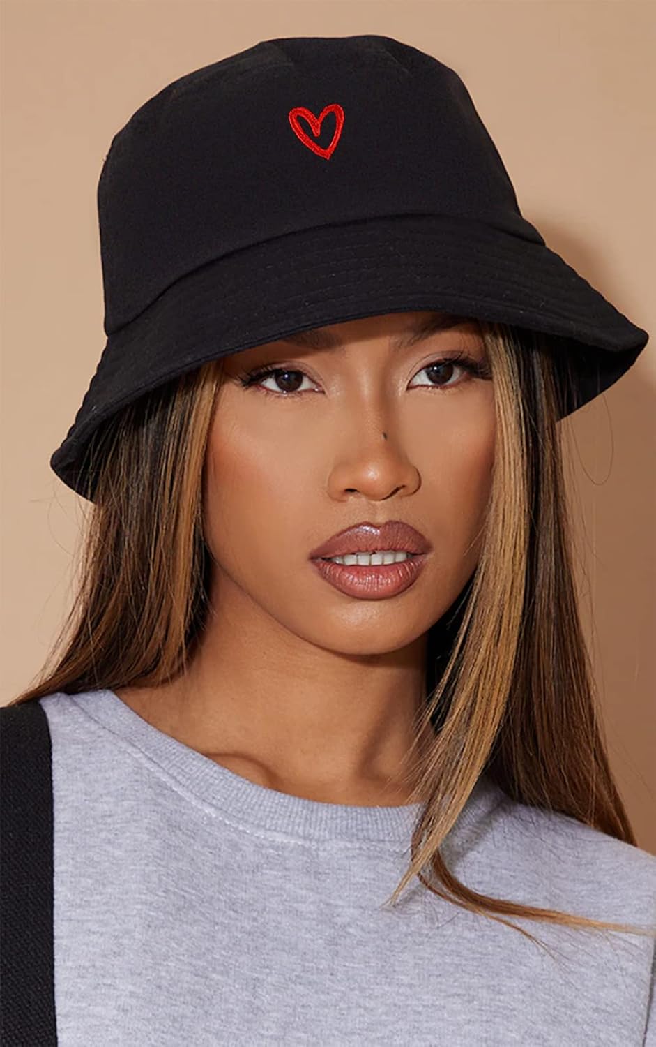Lightweight Cotton Bucket Hat for Women Girls Modern embroidery Fisherman