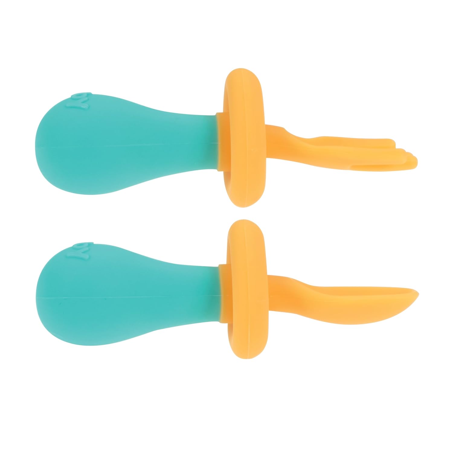 Nuby SafetyGuard First Fork and Spoon Set for Babies 6 Months