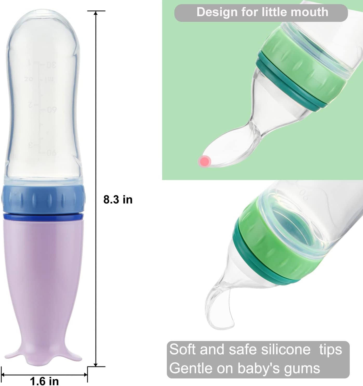 PandaEar 2 Pack Baby Food Dispenser