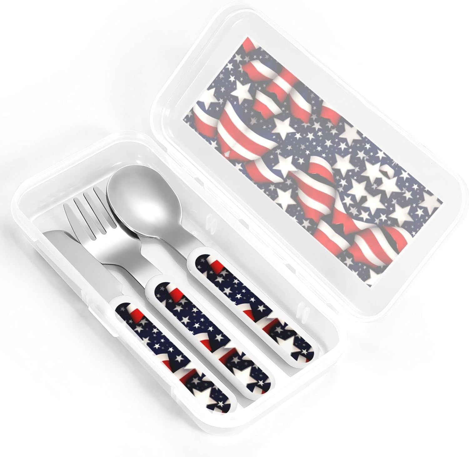 American Flag Flatware Set
