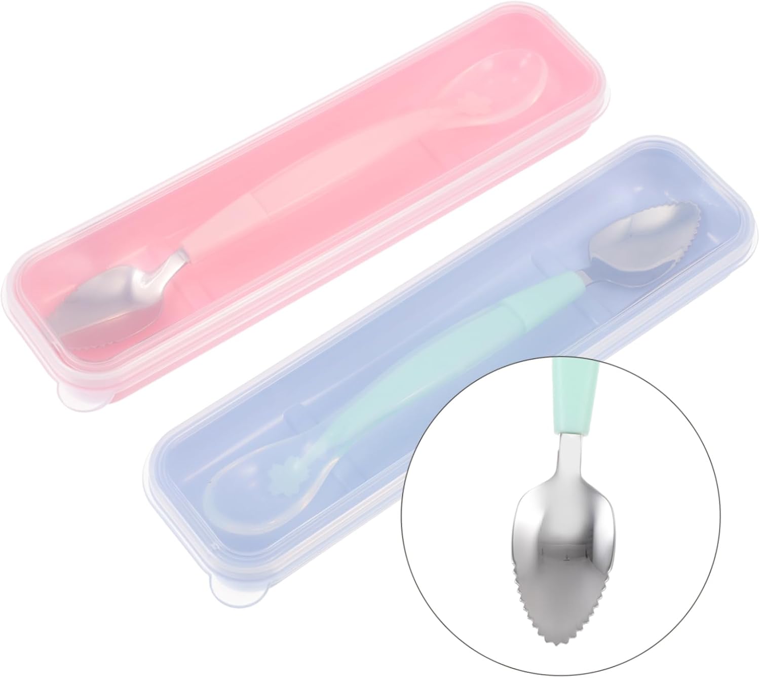 Perfect Baby Feeding Set with 2 Sulated Spoons Safe Easy and Organized