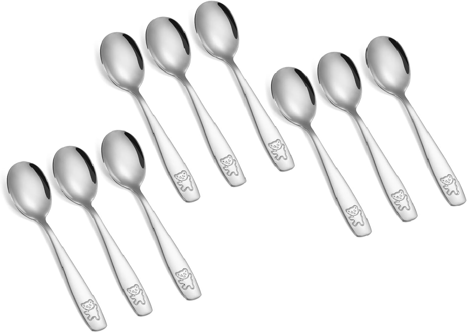 Pimoys 9 Piece Toddler Spoons Set