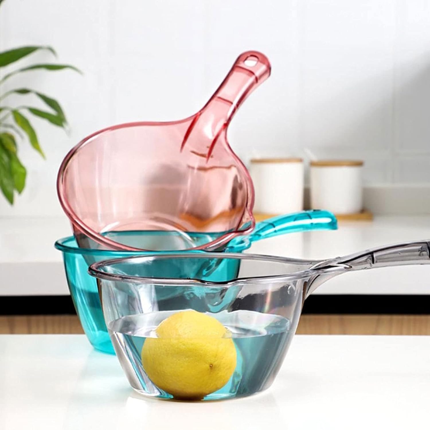 NPQPNAFC Thickened Anti-Skip Water Scoop with Handle