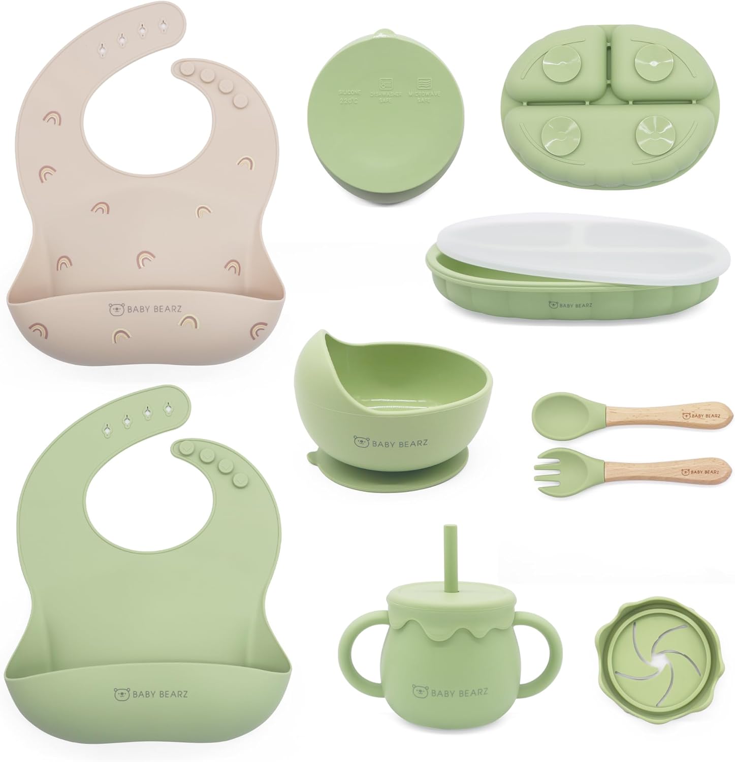 Adjustable Silicone Baby Feeding Set