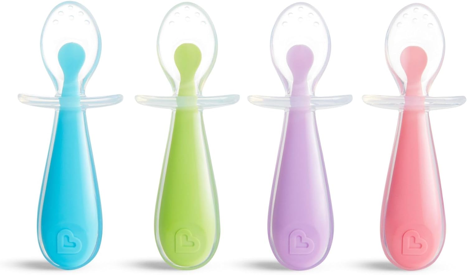 Gentle Silicone Training Spoons for Babies
