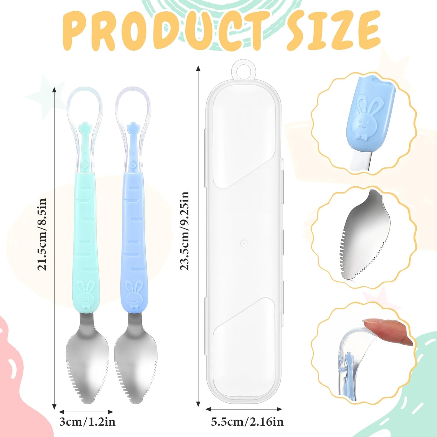 Dual Head Silicone Feeding Spoon for Babies