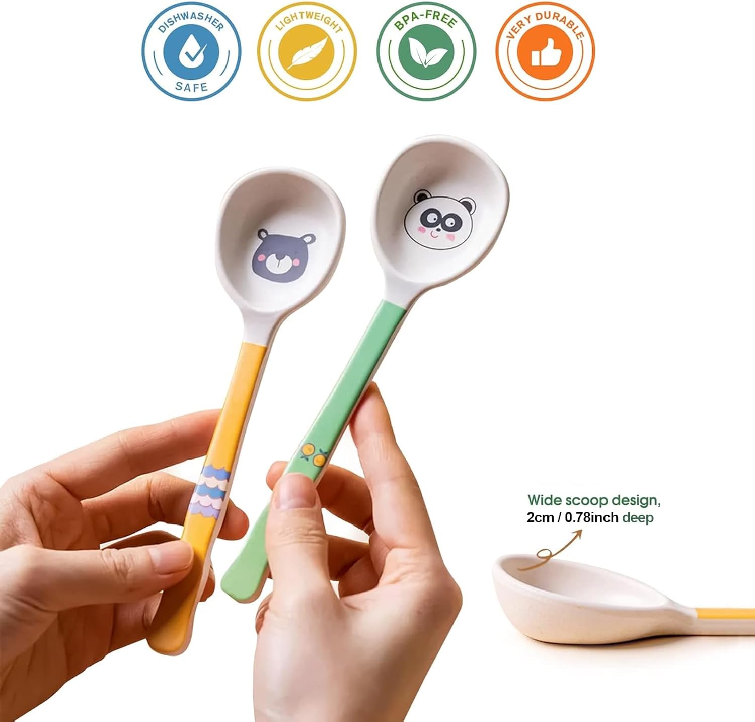 ShopWithGreen Eco Bamboo Kids Spoon Set