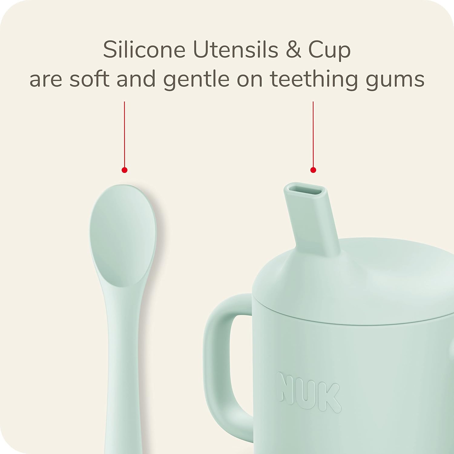 Adorable NUK Silicone Baby Spoons Perfect for Feeding