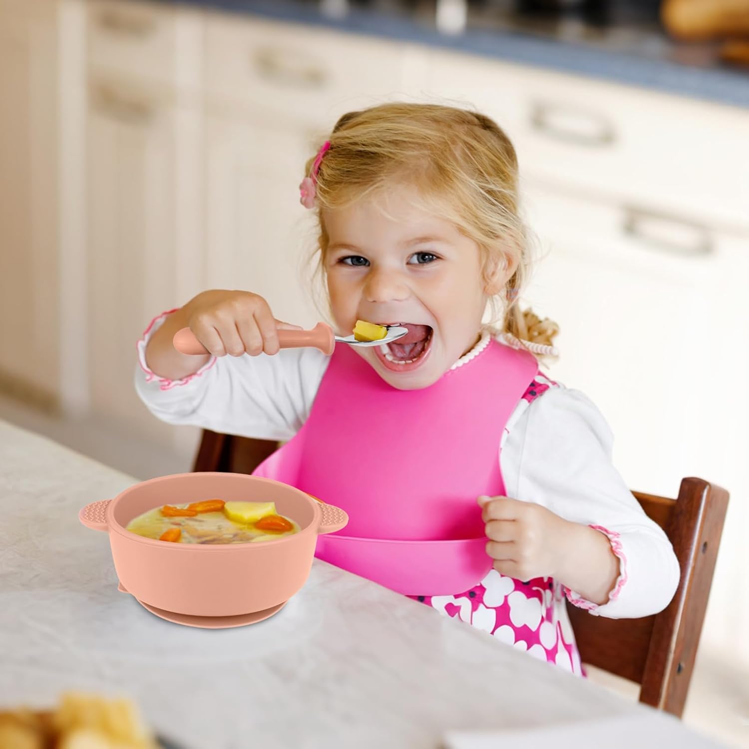 Eascrozn Toddler Spoons Forks Set 6 Pack
