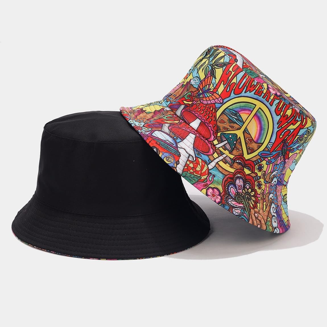 Unisex Reversible Bucket Hat For Women Men Fashionable Day Out Travel