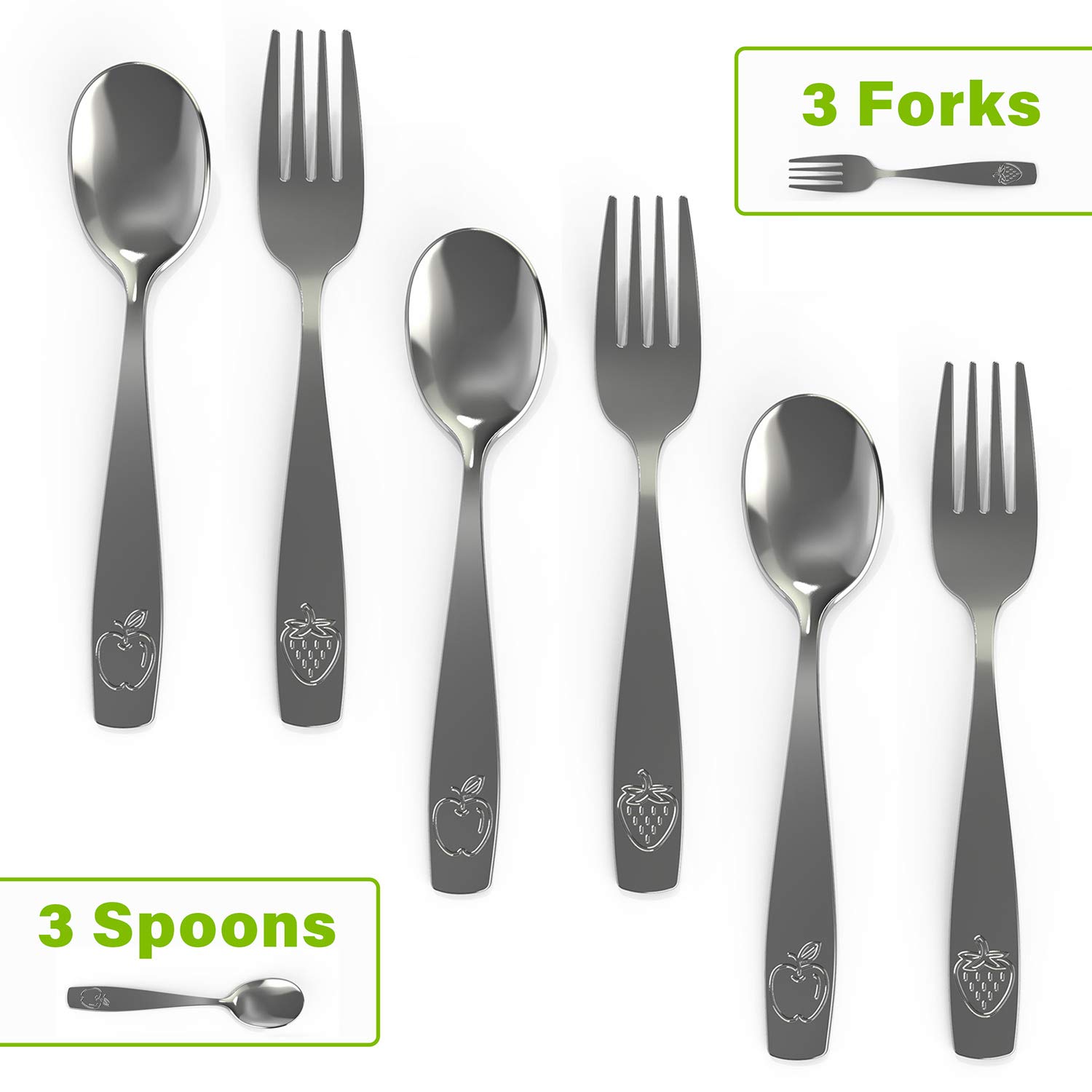6-Piece Kids Cutlery Set for Toddlers