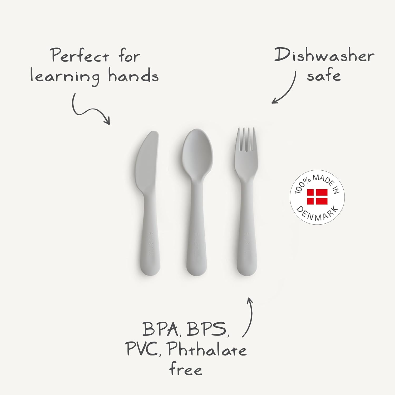 Mushie Dinnerware Set for Kids Perfect for First Feeding