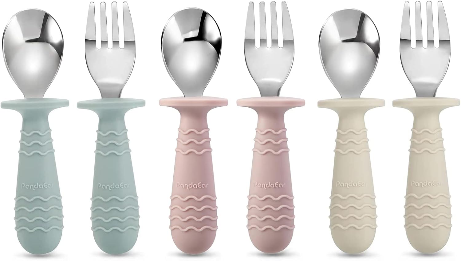 PandaEar 6-Piece Baby Toddler Utensils Set