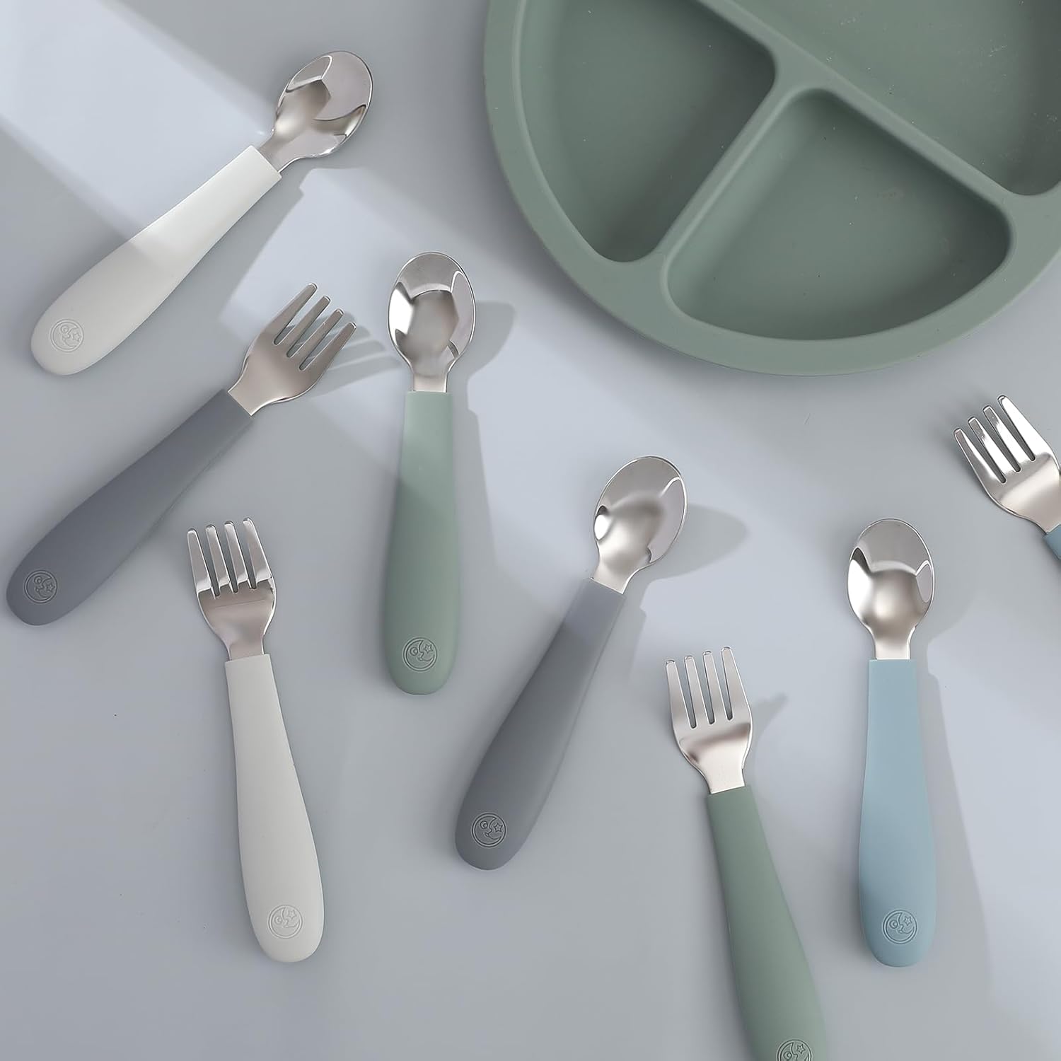 Coix Foam Silky ABS Toddler Flatware Set